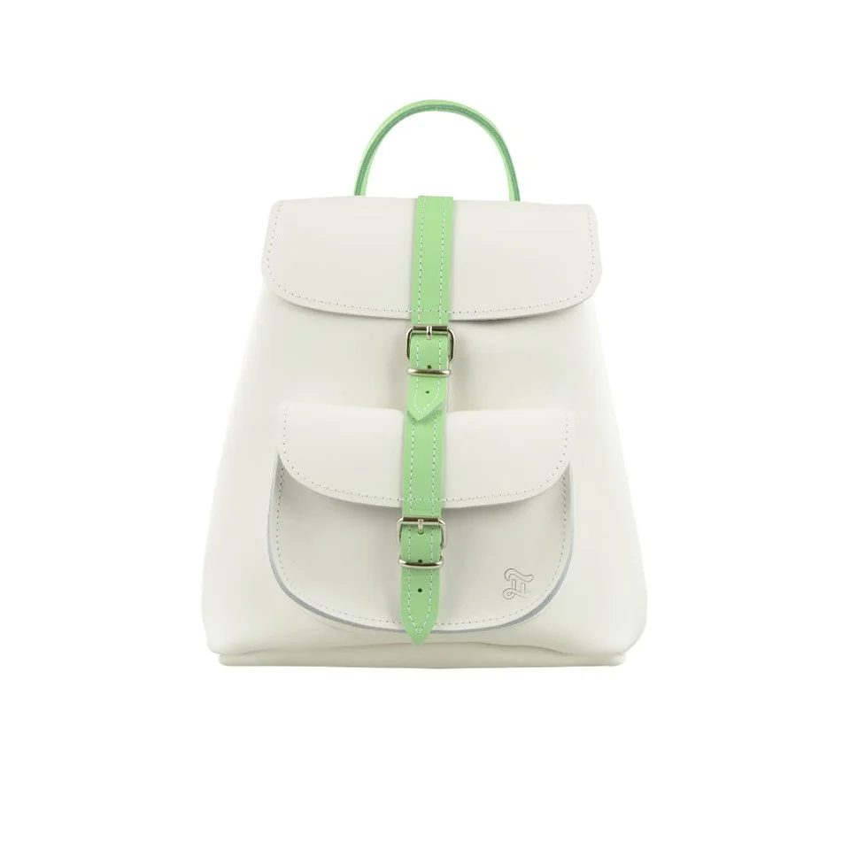 Grafea Women's Ivy Baby Backpack - White/Light Green Image 1