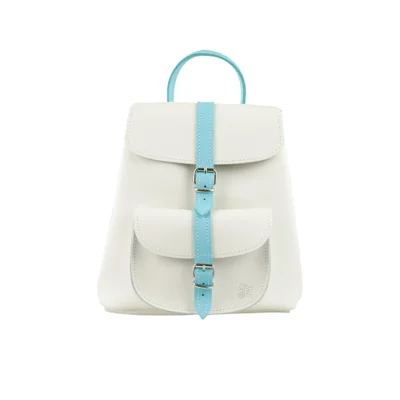 Grafea Women's Oscar Baby Backpack - White/Light Blue