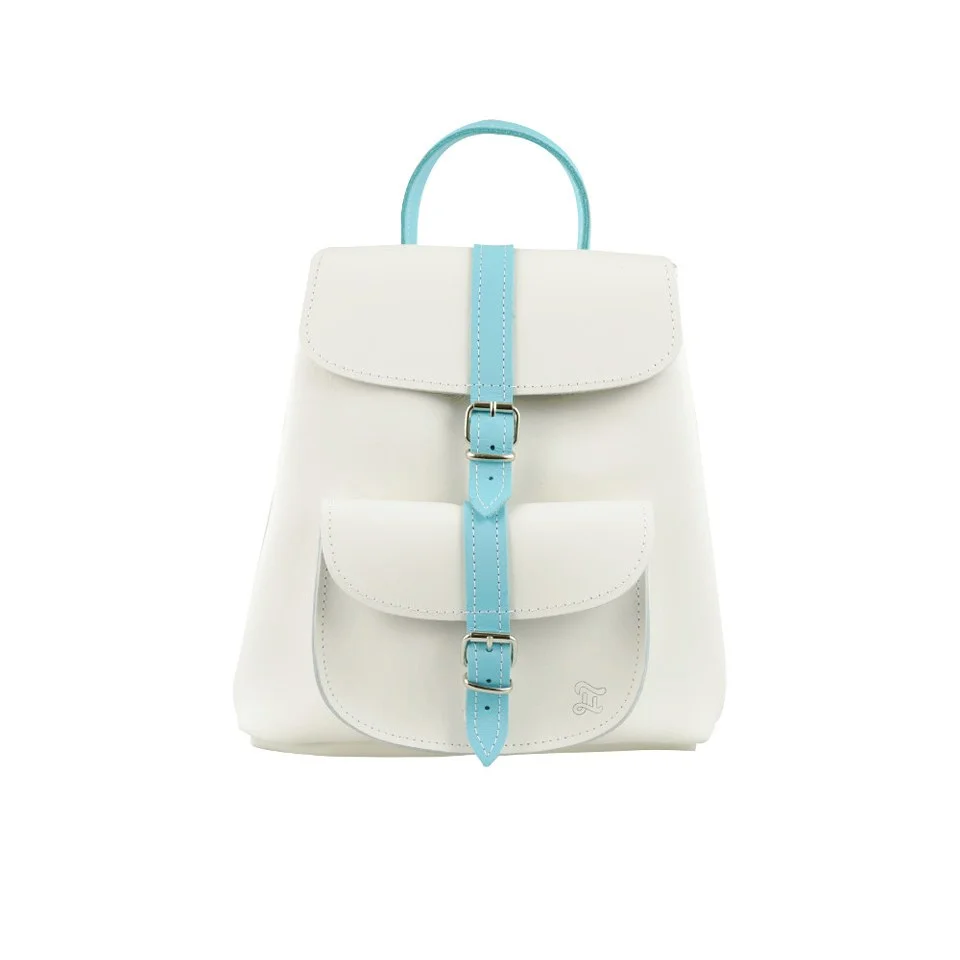 Grafea Women's Oscar Baby Backpack - White/Light Blue Image 1