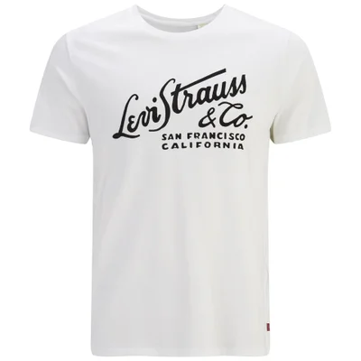 Levi's Men's Graphic Logo T-Shirt- Graphic White