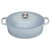 Le Creuset Signature Cast Iron Oval Casserole Dish - 27cm - Coastal Blue - Image 1