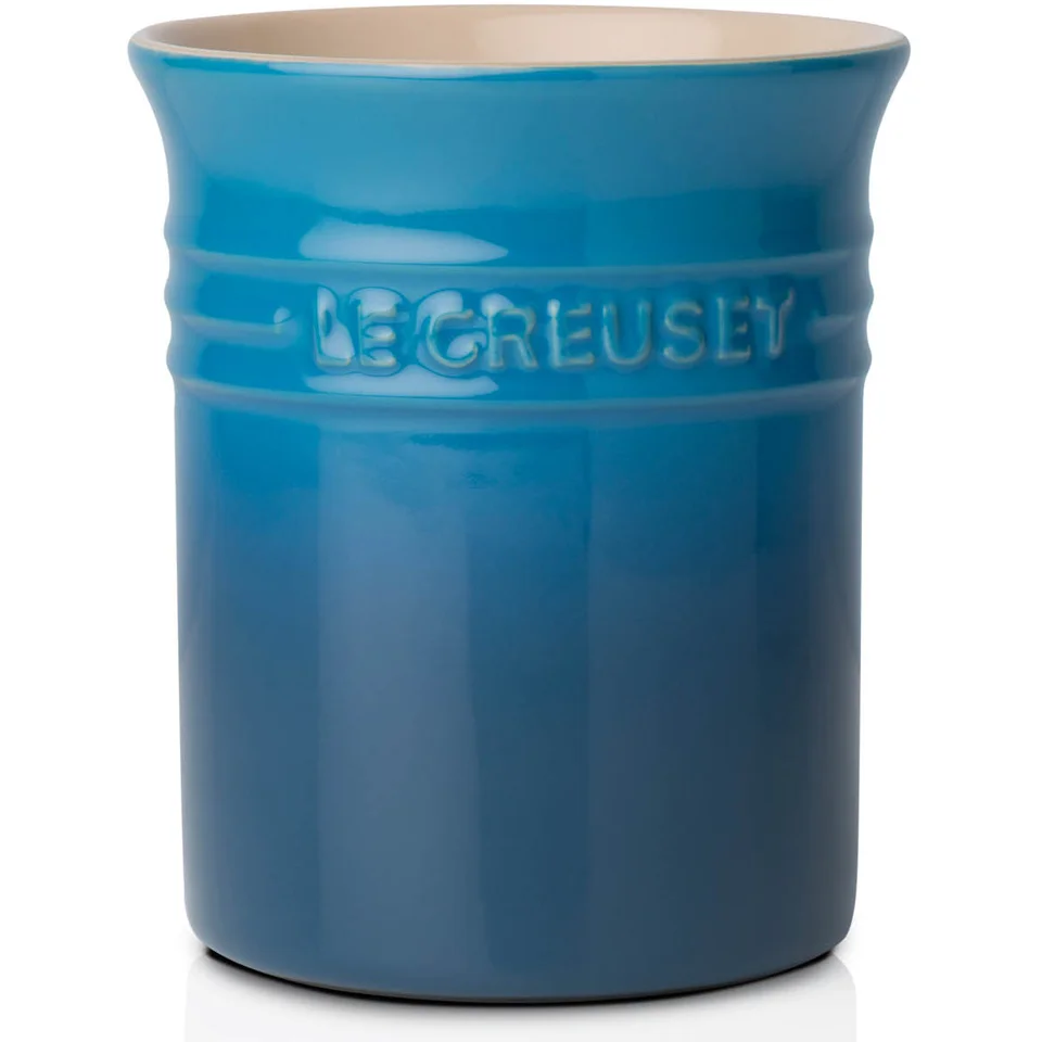 Le Creuset Stoneware Small Utensil Jar - Marseille Blue Image 1