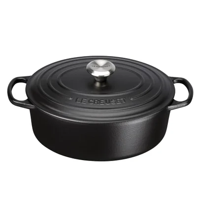 Le Creuset Signature Cast Iron Oval Casserole Dish - 29cm - Satin Black