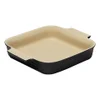 Le Creuset Stoneware Square Dish - 23cm - Satin Black - Image 1