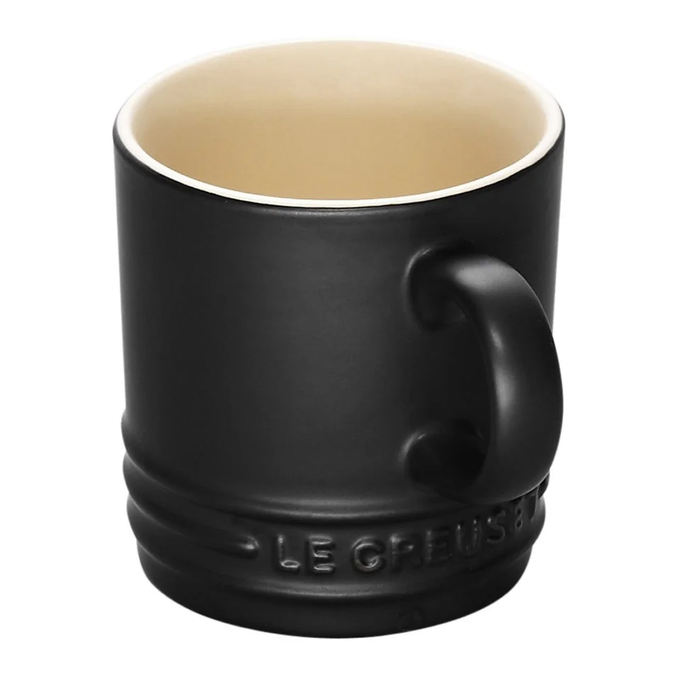 Le Creuset Stoneware Espresso Mug - 100ml - Satin Black Image 1