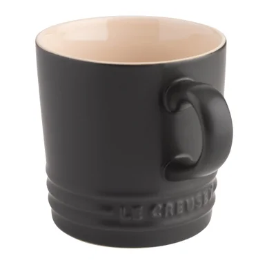 Le Creuset Stoneware Cappuccino Mug - 200ml - Satin Black