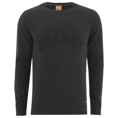 BOSS Orange Men's Wilkens Branded Crew Sweatshirt - Black