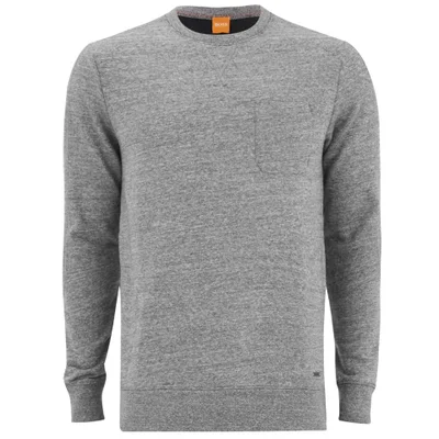 BOSS Orange Men's Wenelow Pocket Detail Sweatshirt - Grey