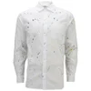 YMC Men's Paint Flick Long Sleeve Shirt - White - Image 1