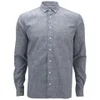 YMC Men's Heavy Cotton Long Sleeve Shirt - Blue - Image 1