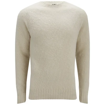 YMC Men's Geelong Brushed Wool Knitted Jumper - Exclusive to Coggles - Cream