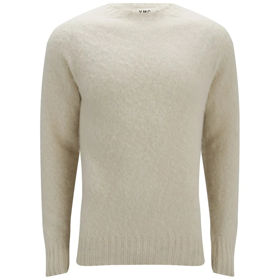 YMC Men's Geelong Brushed Wool Knitted Jumper - Exclusive to Coggles - Cream Image 1
