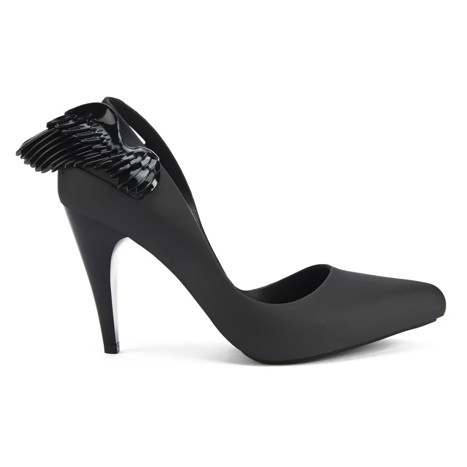 Vivienne Westwood for Melissa Women's Classic Angel Wing Heeled Courts - Black Wing Image 1
