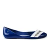 Karl Lagerfeld for Melissa Women's Trippy Zip Pointed Ballet Flats - Blue - Image 1
