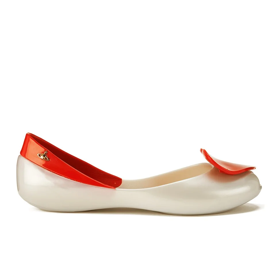 Vivienne Westwood for Melissa Women's Queen Ballet Flats - Pearl Red Image 1