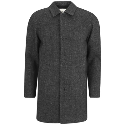 Folk Men's Buttoned Coat - Charcoal