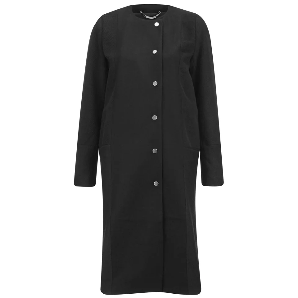 Religion Women's Solitaire Long Coat - Black Image 1