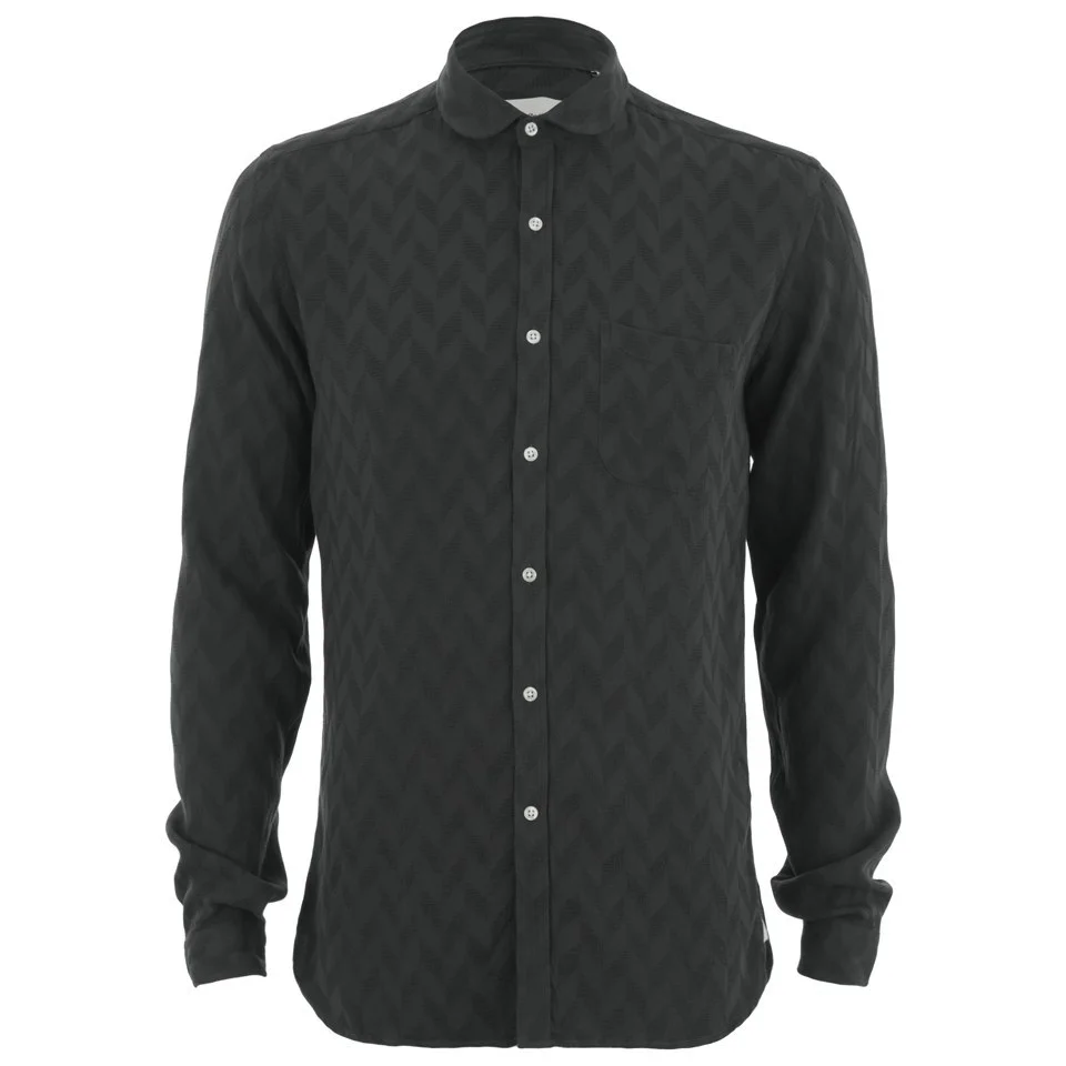Oliver Spencer Men's Eton Collar Long Sleeve Shirt - Wiston Charcoal Image 1