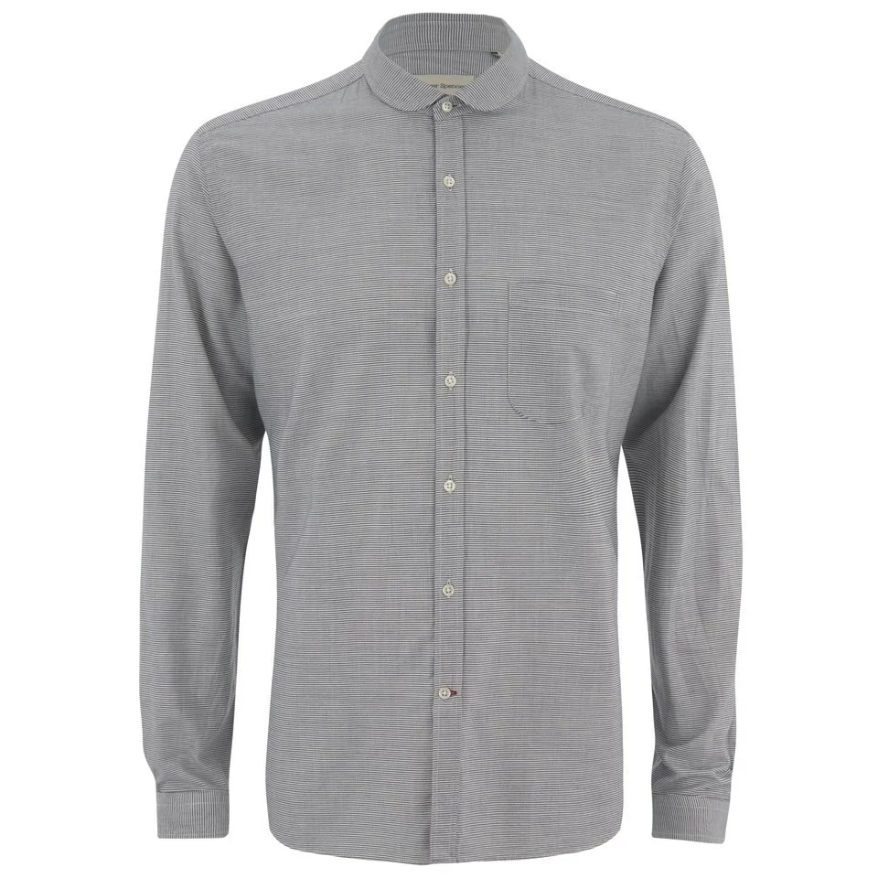 Oliver Spencer Men's Eton Collar Long Sleeve Shirt - Broadstone Navy Image 1