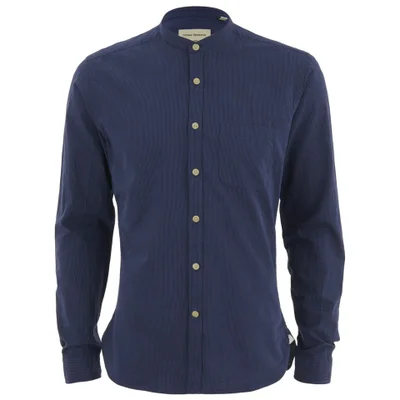 Oliver Spencer Men's Grandad Long Sleeve Shirt - Broadstone Blue
