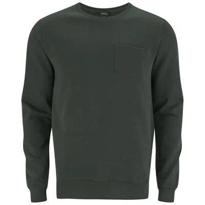 A.P.C. Men's Jack Pocket Sweatshirt - Green