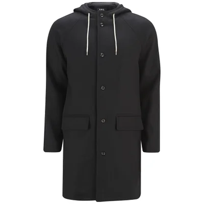 A.P.C. Men's Bretagne Hooded Jacket - Black