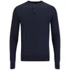 A.P.C. Men's Pull Dustin Henley Knitted Jumper - Navy - Image 1