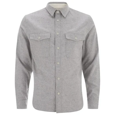 rag & bone Men's Jack Long Sleeve Shirt - Light Grey