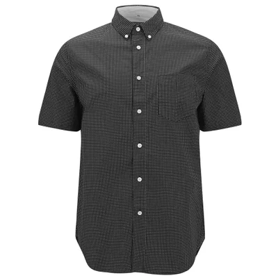 rag & bone Men's Short Sleeve Button Down Shirt - Black