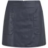 YMC Women's Leather Mini Skirt - Navy - Image 1