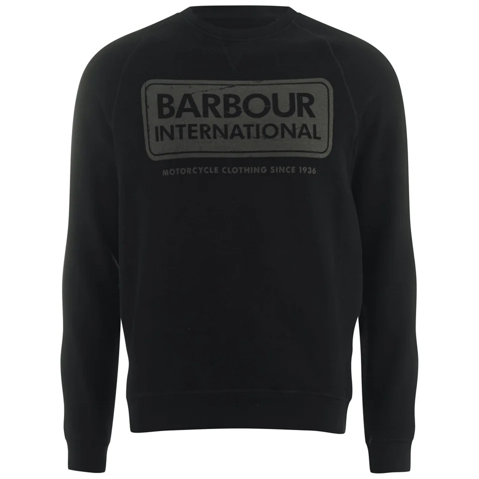 Barbour International Men's Logo Sweatshirt - Black Image 1