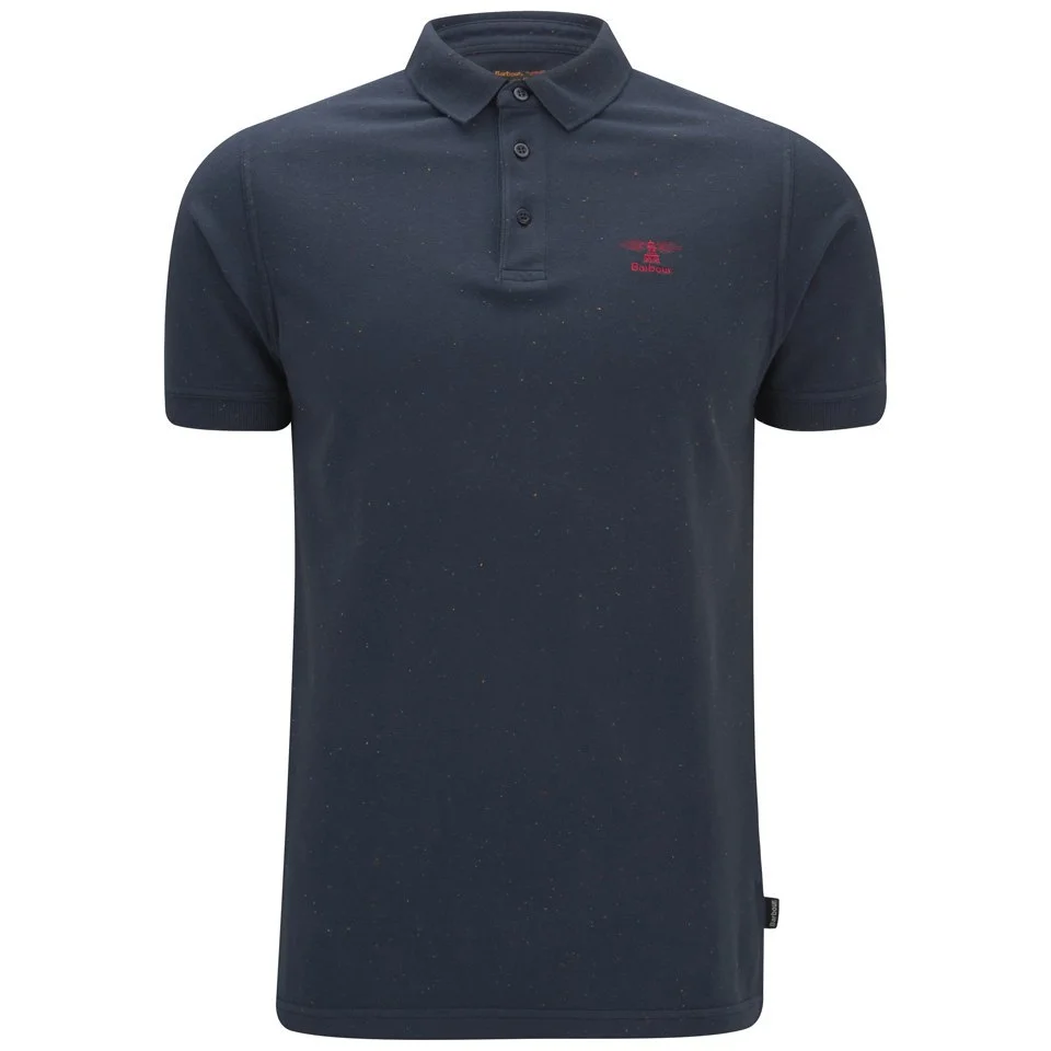 Barbour Heritage Men's Courtyard Polo Shirt - Navy Image 1