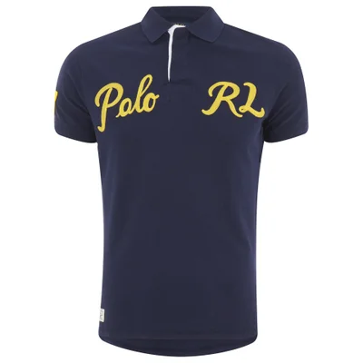 Polo Ralph Lauren Men's Custom Fit Short Sleeve Large Logo Polo Shirt - Navy