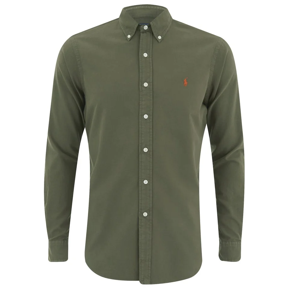 Polo Ralph Lauren Men's Long Sleeve Shirt - Defender Green Image 1