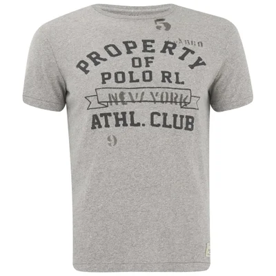 Polo Ralph Lauren Men's Printed Crew Neck T-Shirt - Salt and Pepper