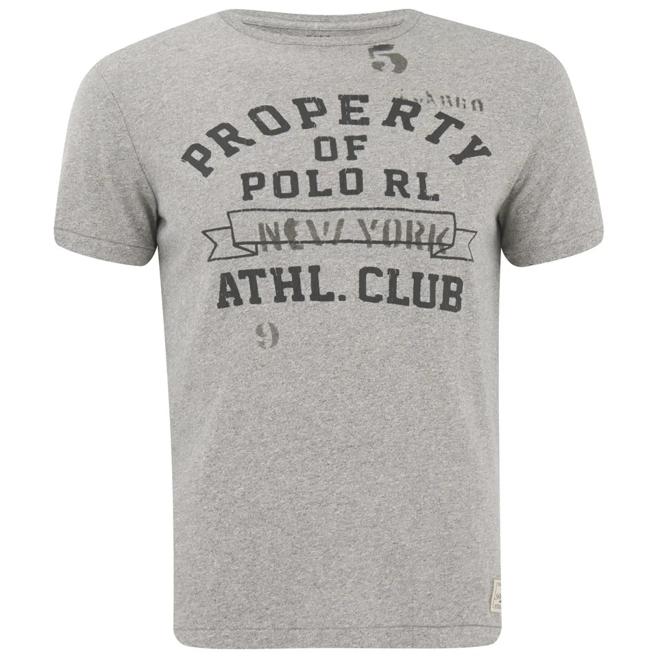 Polo Ralph Lauren Men's Printed Crew Neck T-Shirt - Salt and Pepper Image 1