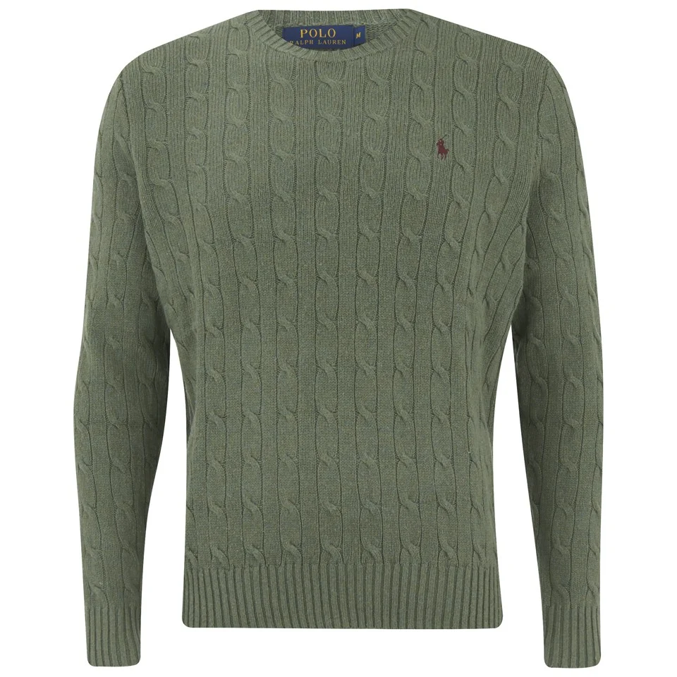 Polo Ralph Lauren Men's Cable Knitted Sweater - Lovett Heather Image 1
