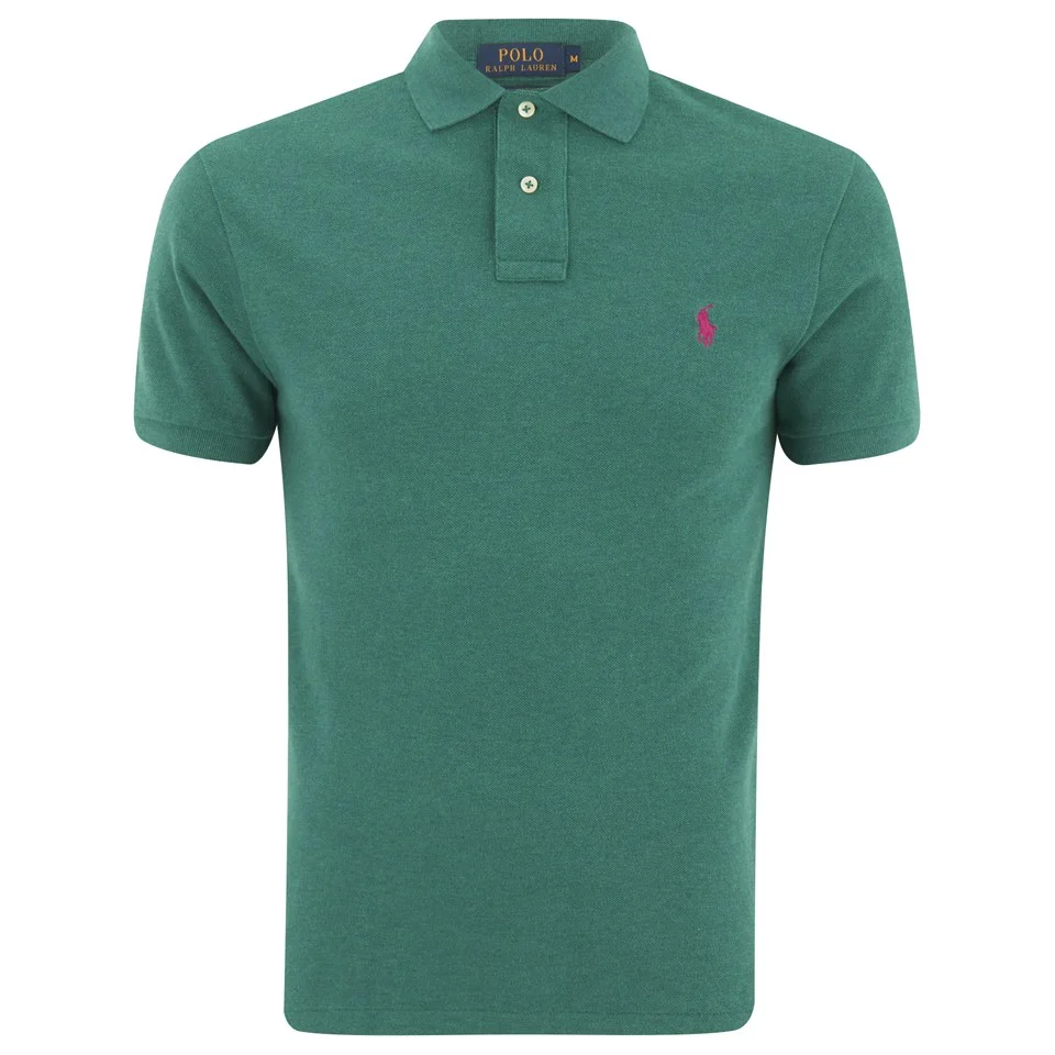 Polo Ralph Lauren Men's Slim Fit Short Sleeve Polo Shirt - Salisbury Green Image 1
