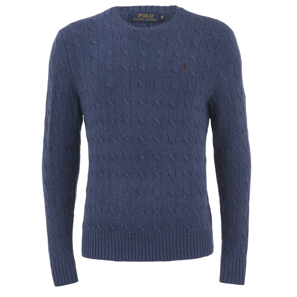 Polo Ralph Lauren Men's Cable Knitted Sweater - Derby Blue Image 1