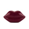 Lulu Guinness Women's Lips Perspex Clutch Bag - Garnet Red - Image 1