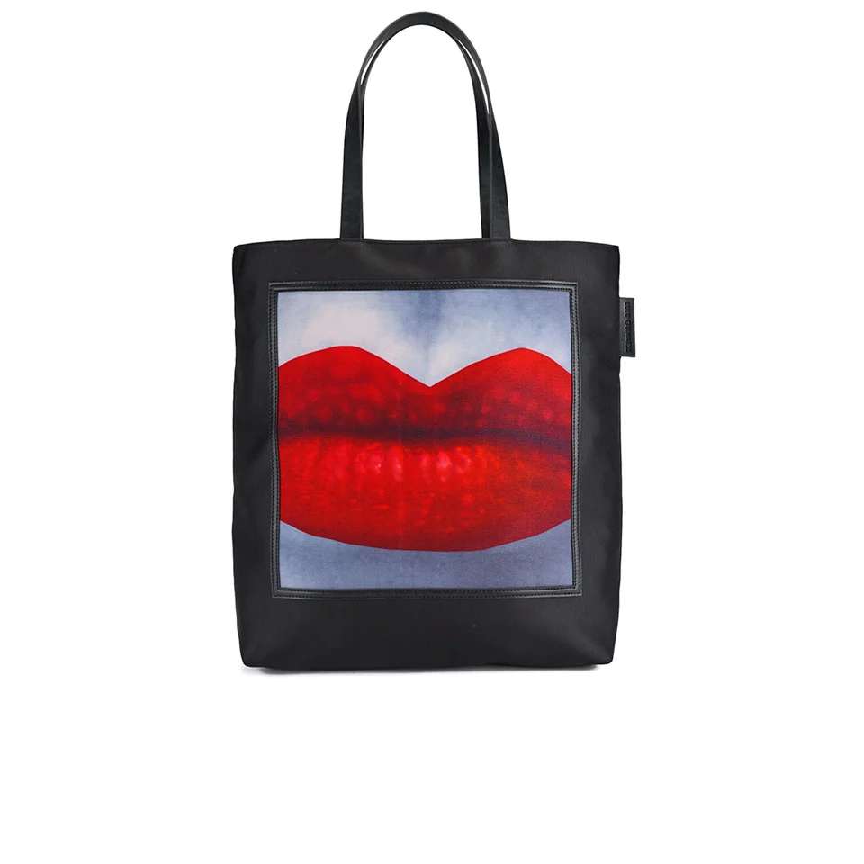 Lulu Guinness Women's Lucy Medium A Little Lipstick Tote Bag - Red/Black Image 1