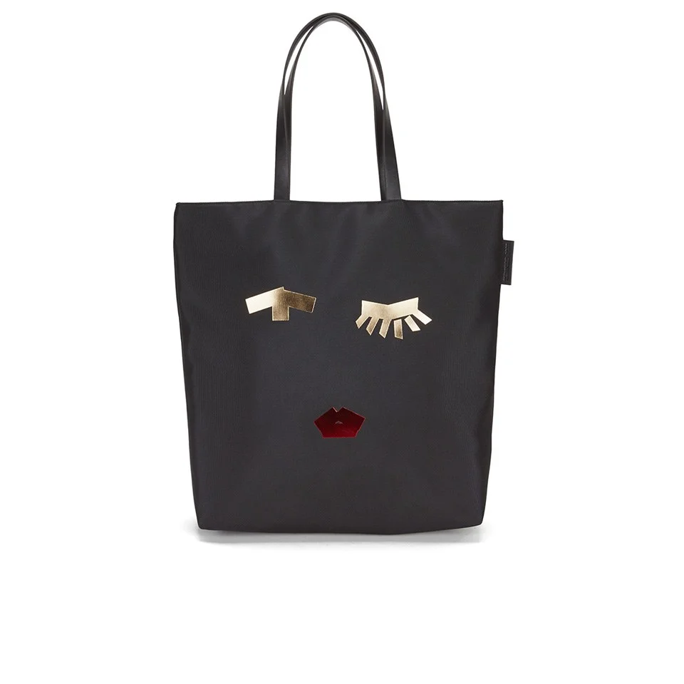 Lulu Guinness Women's Lucy Taped Face Tote Bag - Black Image 1