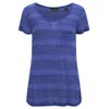 Maison Scotch Women's Engineered Striped Jersey T-Shirt - Blue - Image 1