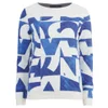 Maison Scotch Women's Quilted Allover Printed Sweatshirt - White - Image 1