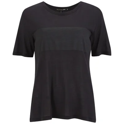 rag & bone Tomboy Stripe T-Shirt - Black