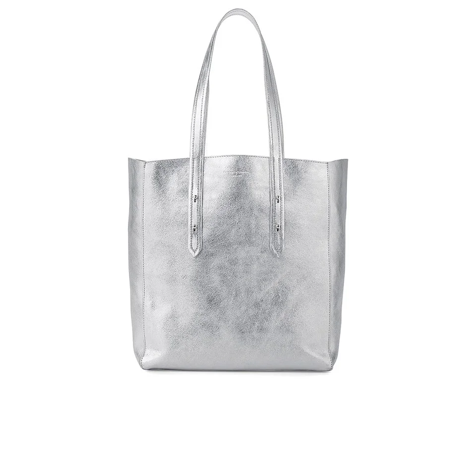 Aspinal of London Women's Essential Tote Bag - Silver Smooth Image 1