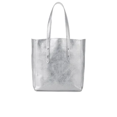 Aspinal of London Women's Essential Tote Bag - Silver Smooth
