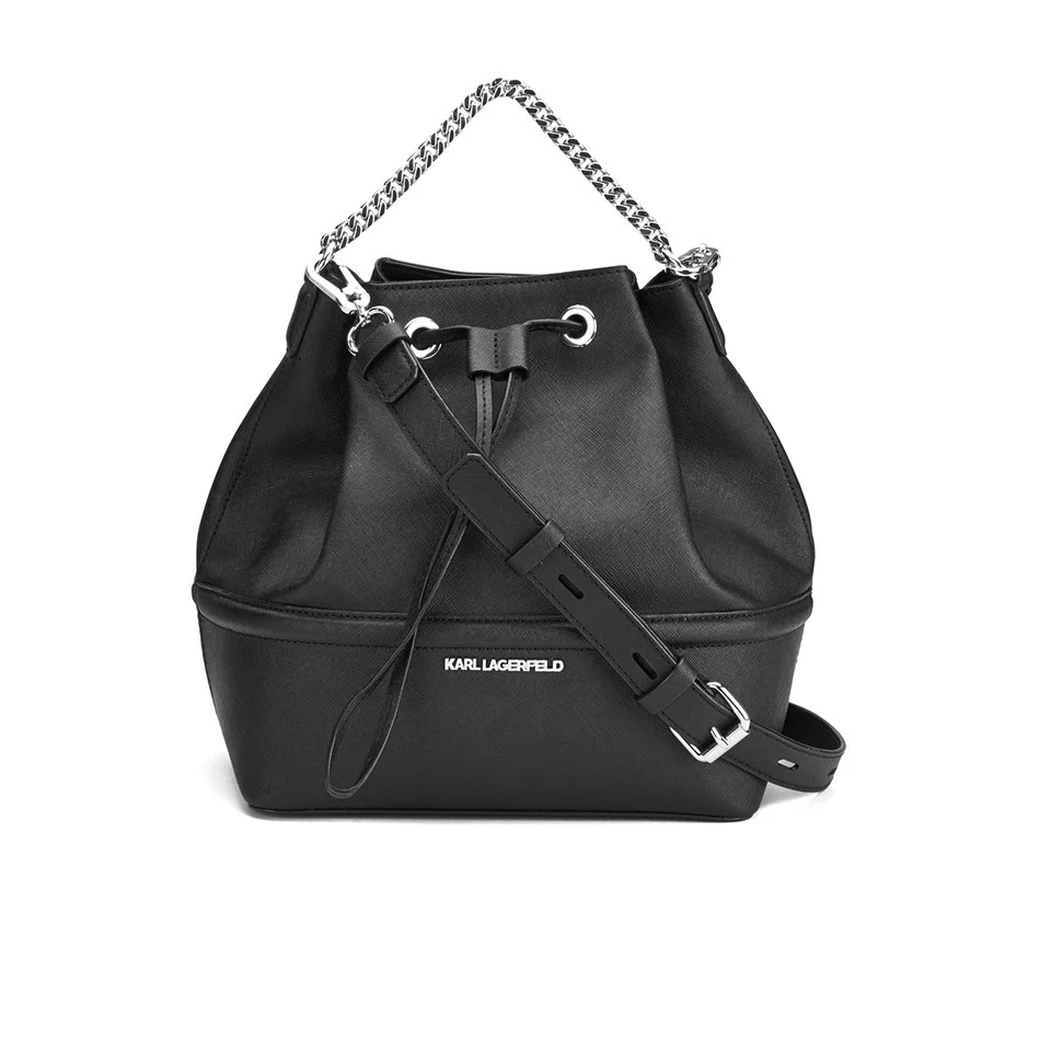 Karl Lagerfeld Women's K/Klassik Drawstring Bag - Black Image 1