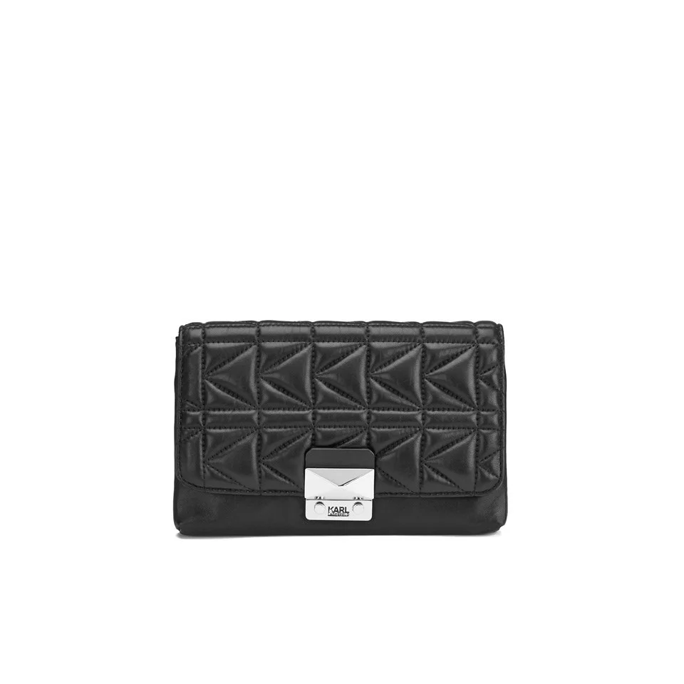 Karl Lagerfeld Women's K/Kuilted Clutch Bag - Black Image 1