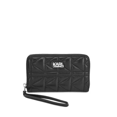Karl Lagerfeld Women's K/Kuilted Phone Purse - Black